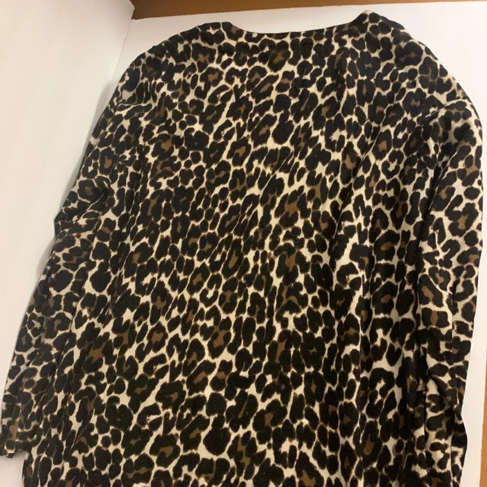 J. Crew Animal print pullover sweater
